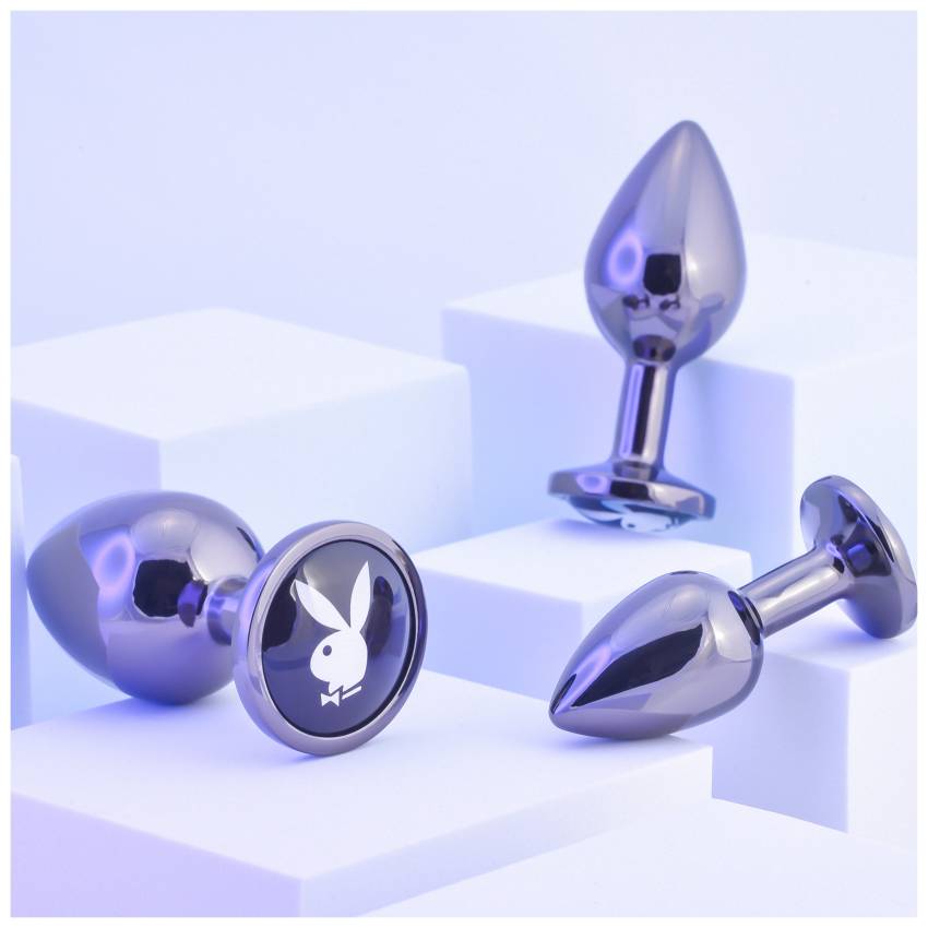Playboy - anál plug szett - 3 részes (ezüst) - Image 8