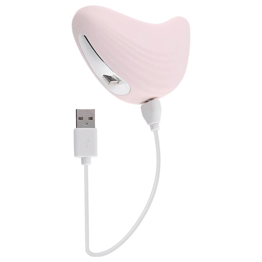 / Playboy Palm - akkus, vízálló 2in1 csikló vibrátor (pink) - Image 6