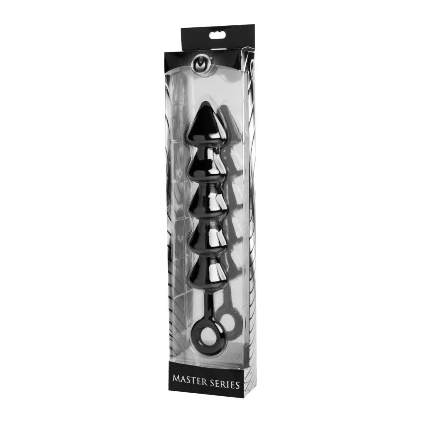 Spades - gyöngyös anál dildó (fekete) - Image 2