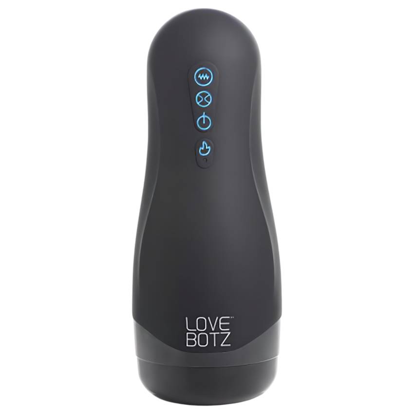 Lovebotz Auto Milker - vízálló szívó-rezgő maszturbátor (fekete)