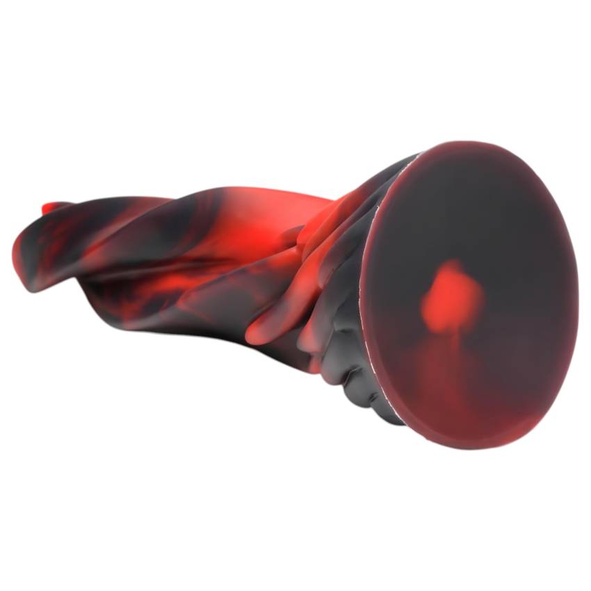 Creature Cocks Hell Kiss - csavart szilikon dildó - 19cm (piros) - Image 2