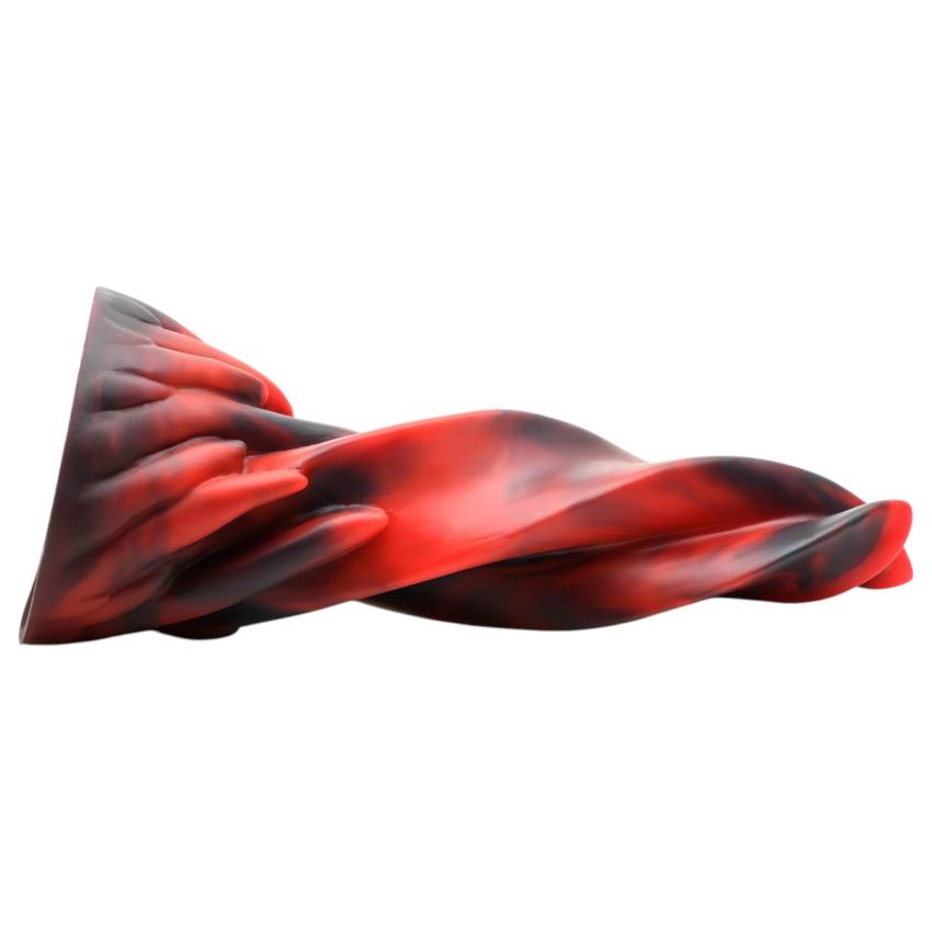 Creature Cocks Hell Kiss - csavart szilikon dildó - 19cm (piros) - Image 6