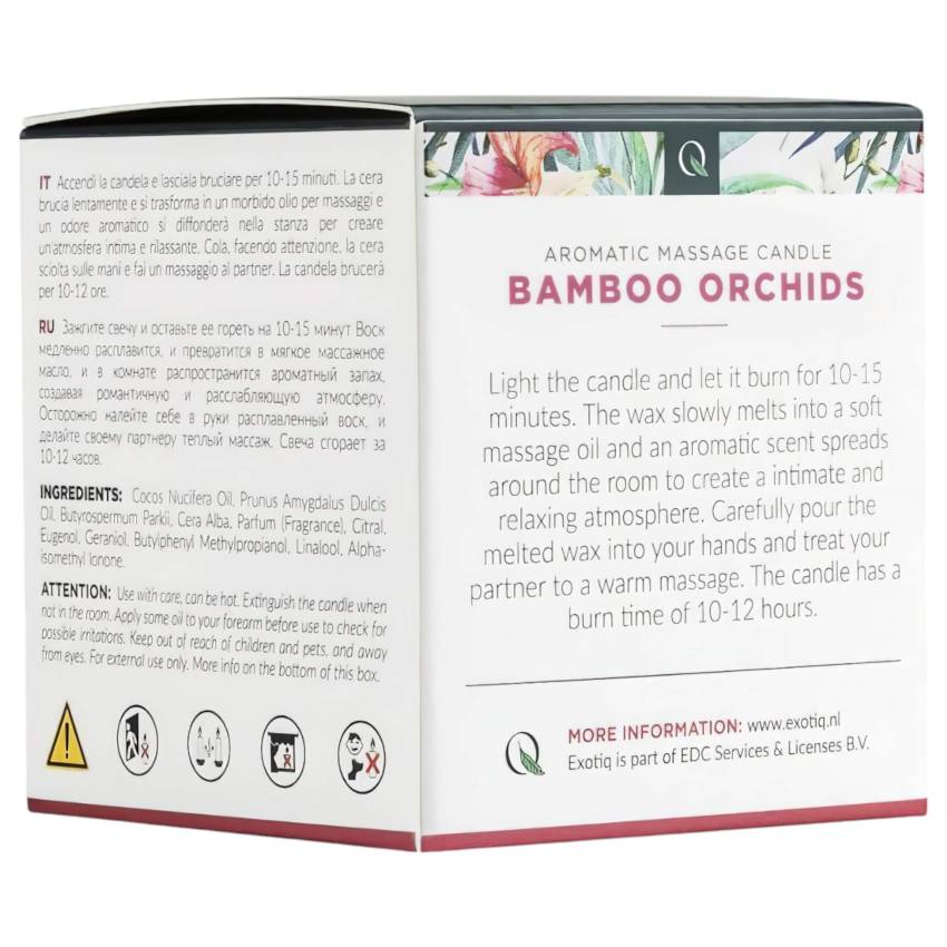 Exotiq Bamboo Orchids - masszázsgyertya (60g) - Image 4