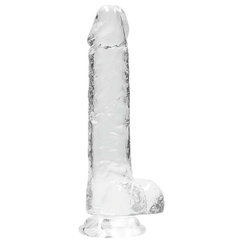 REALROCK - átlátszó élethű dildó - átlátszó (19cm) - Image 2
