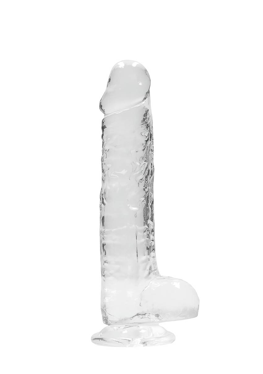 REALROCK - átlátszó élethű dildó - átlátszó (19cm) - Image 4