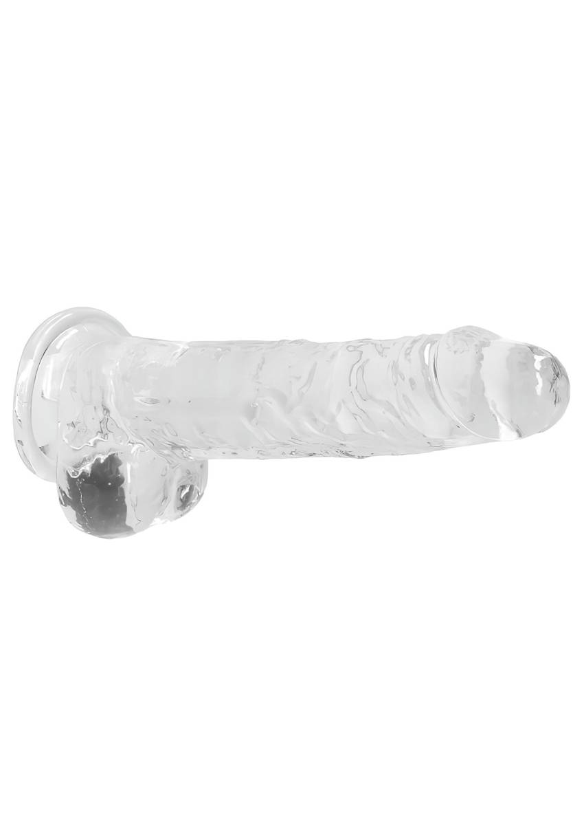 REALROCK - átlátszó élethű dildó - átlátszó (19cm) - Image 6