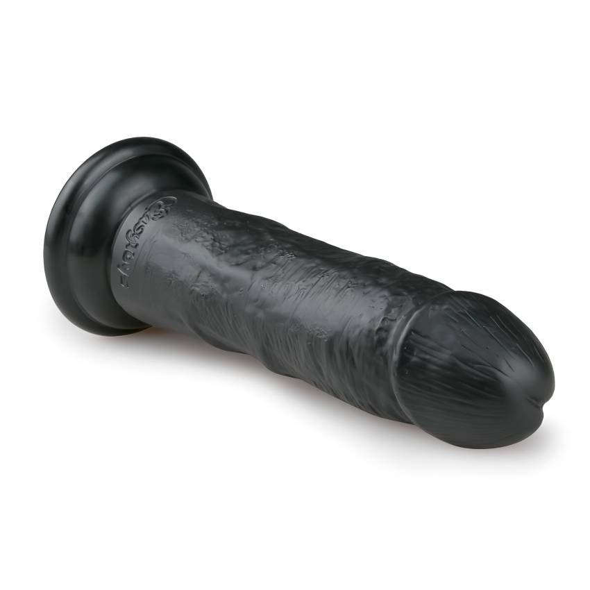 Easytoys - tapadókorongos élethű dildó (15,5cm) - fekete - Image 3