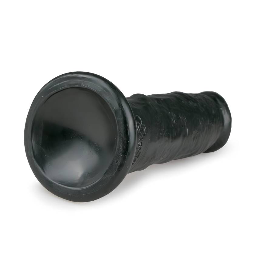 Easytoys - tapadókorongos élethű dildó (15,5cm) - fekete - Image 4