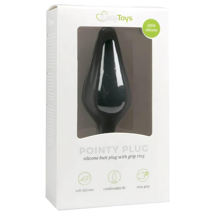 Easytoys Pointy Plug S - anál plug (fekete) - kicsi - Image 4