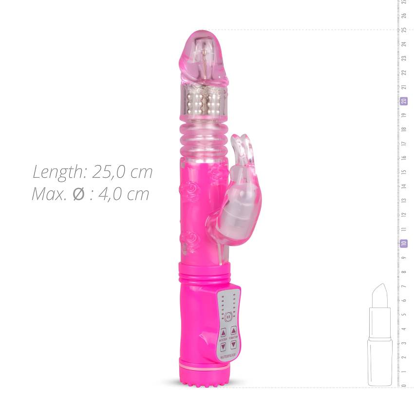 Easytoys Bunny - lökő vibrátor (pink) - Image 6