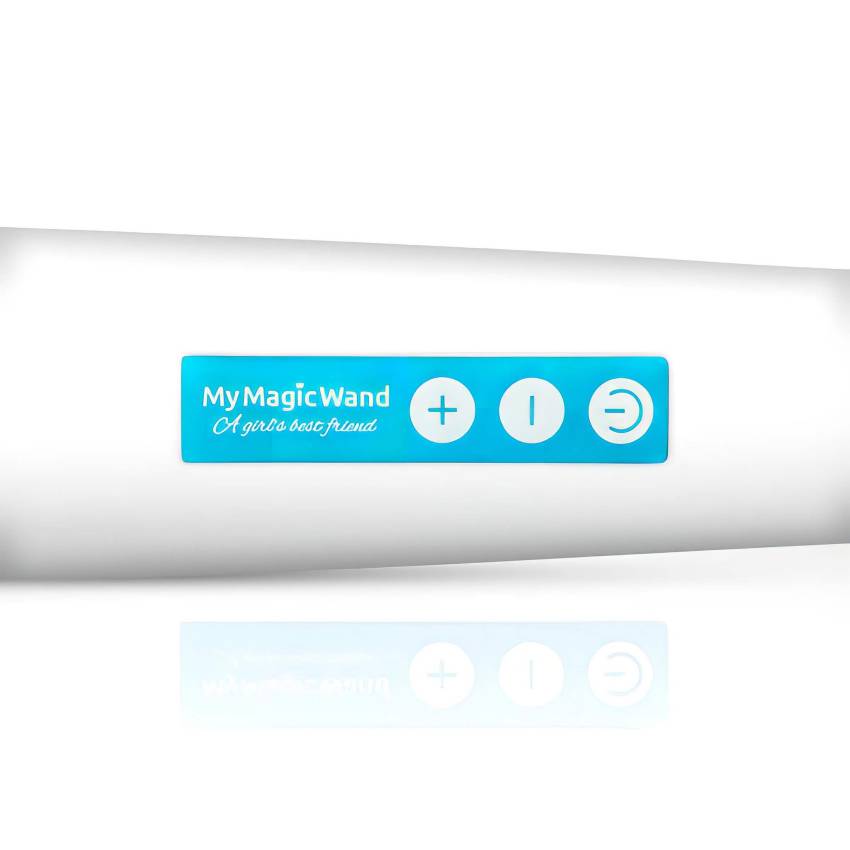MyMagicWand - erős masszírozó vibrátor (fehér-kék) - Image 3