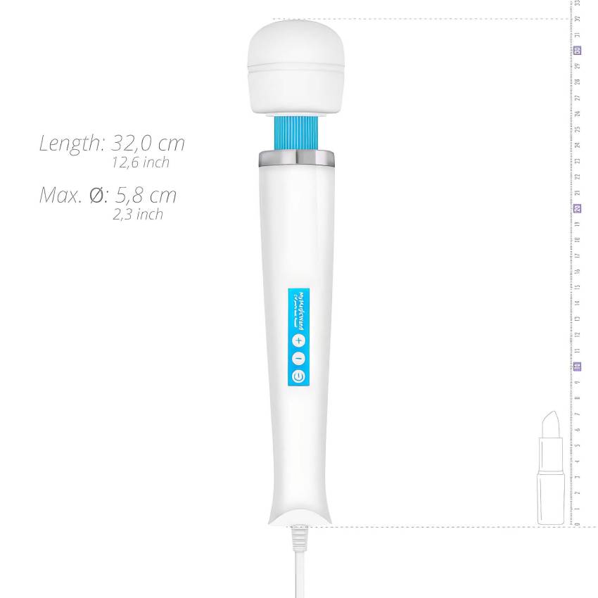 MyMagicWand - erős masszírozó vibrátor (fehér-kék) - Image 6
