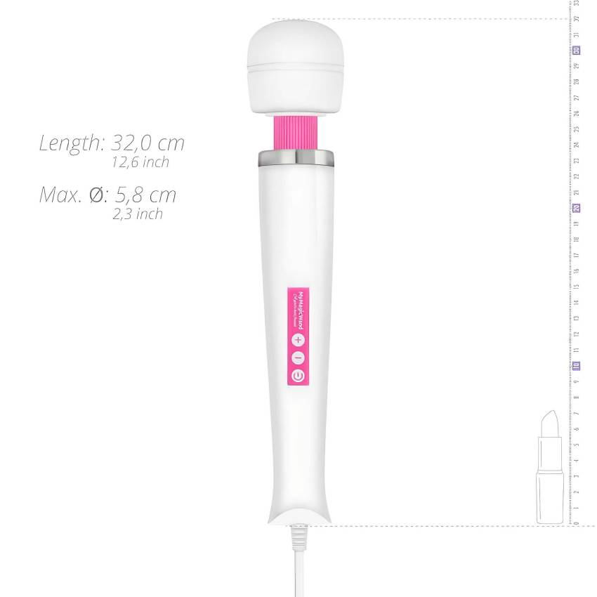 MyMagicWand - erős masszírozó vibrátor (fehér-pink) - Image 6