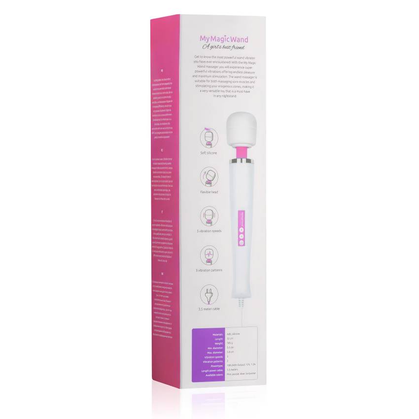 MyMagicWand - erős masszírozó vibrátor (fehér-pink) - Image 8