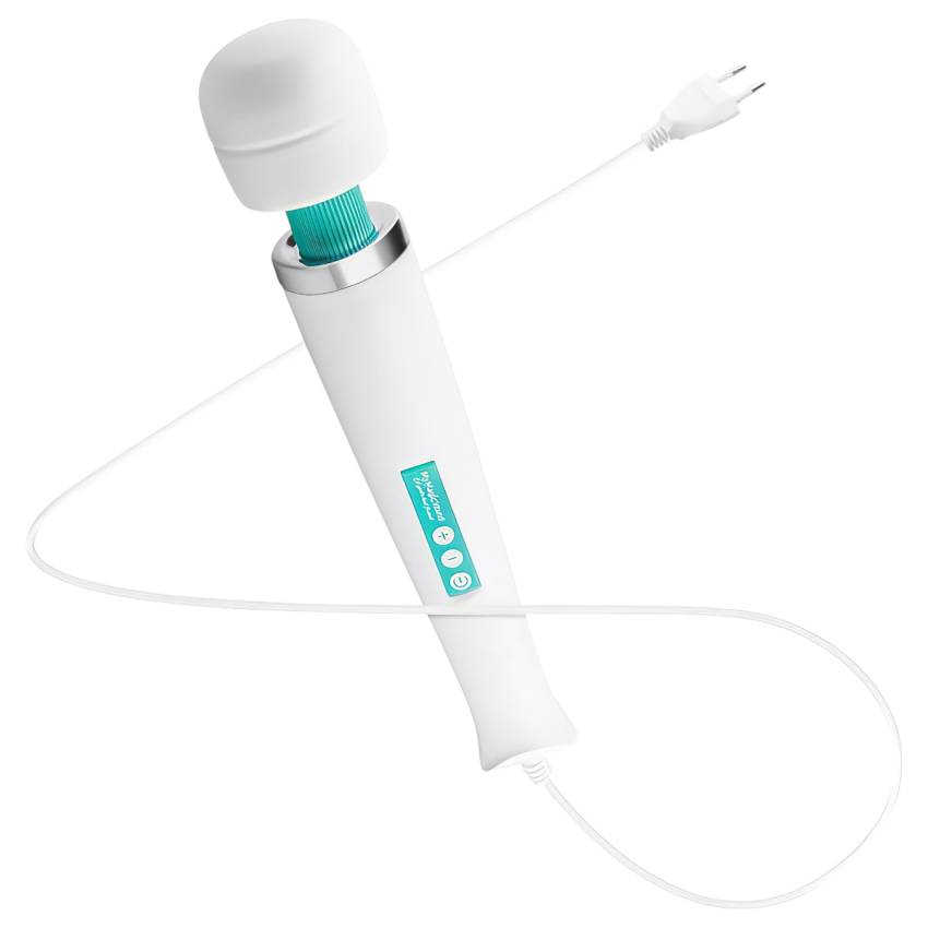 MyMagicWand - erős masszírozó vibrátor (fehér-türkiz) - Image 2