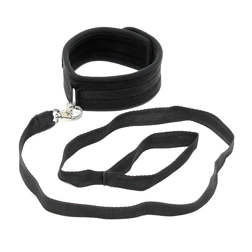 Rimba Soft - puha nyakörv és póráz (fekete) - Image 2