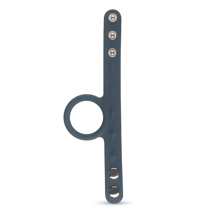 Boners Strap L - péniszgyűrű és heregyűrű egyben (szürke) - Image 3