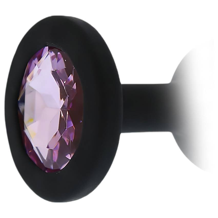 All time Favorites - lila köves, szilikon anál plug (fekete) - Image 3