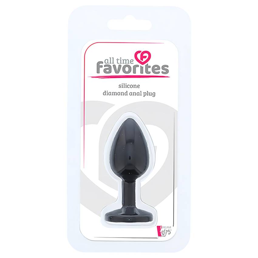 All time Favorites - lila köves, szilikon anál plug (fekete) - Image 4