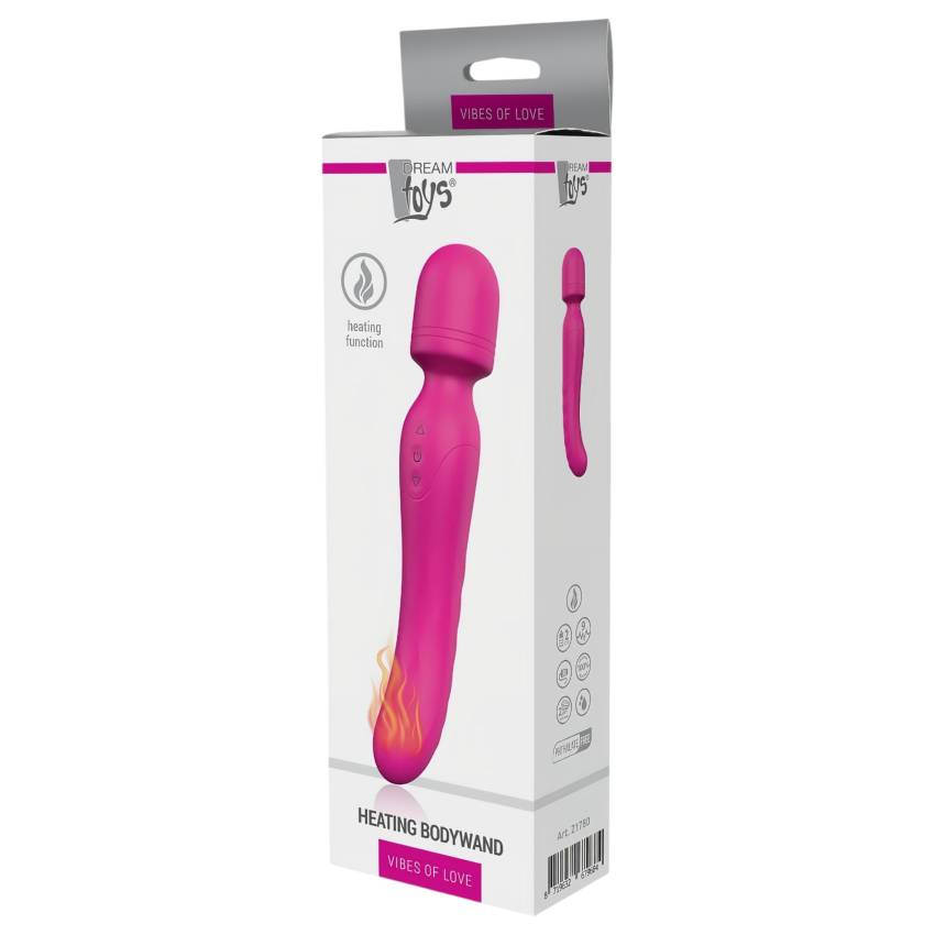 Vibes of Love Wand - akkus, melegítő, masszírozó vibrátor (pink) - Image 12