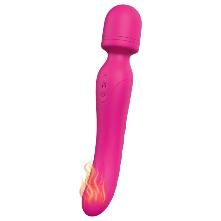 Vibes of Love Wand - akkus, melegítő, masszírozó vibrátor (pink) - Image 13