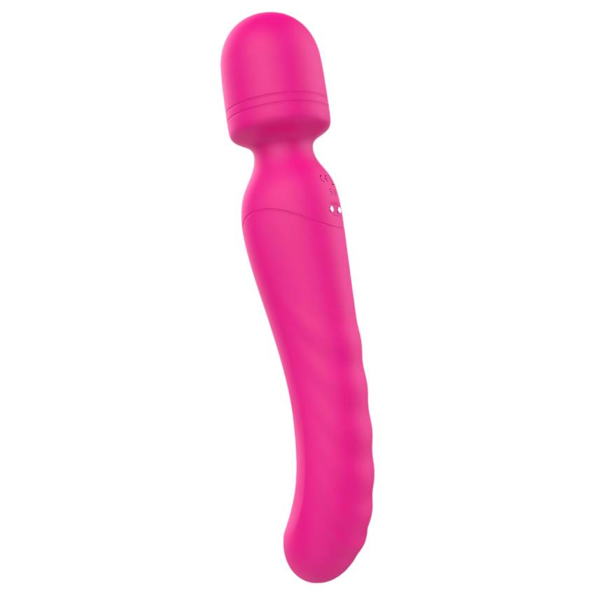 Vibes of Love Wand - akkus, melegítő, masszírozó vibrátor (pink) - Image 3
