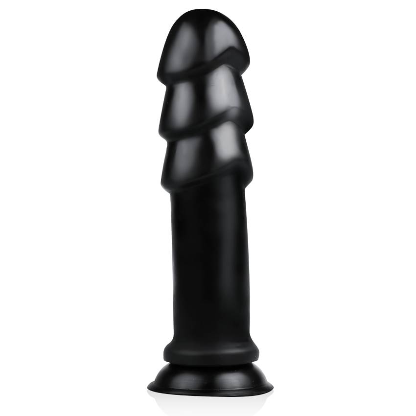 BUTTR Madbull Muzzl - tapadókorongos dildó (fekete) - Image 4