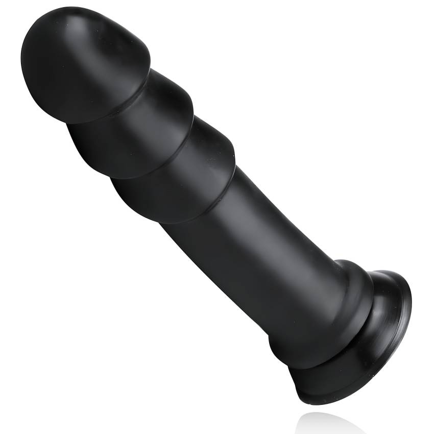 BUTTR Madbull Muzzl - tapadókorongos dildó (fekete) - Image 5