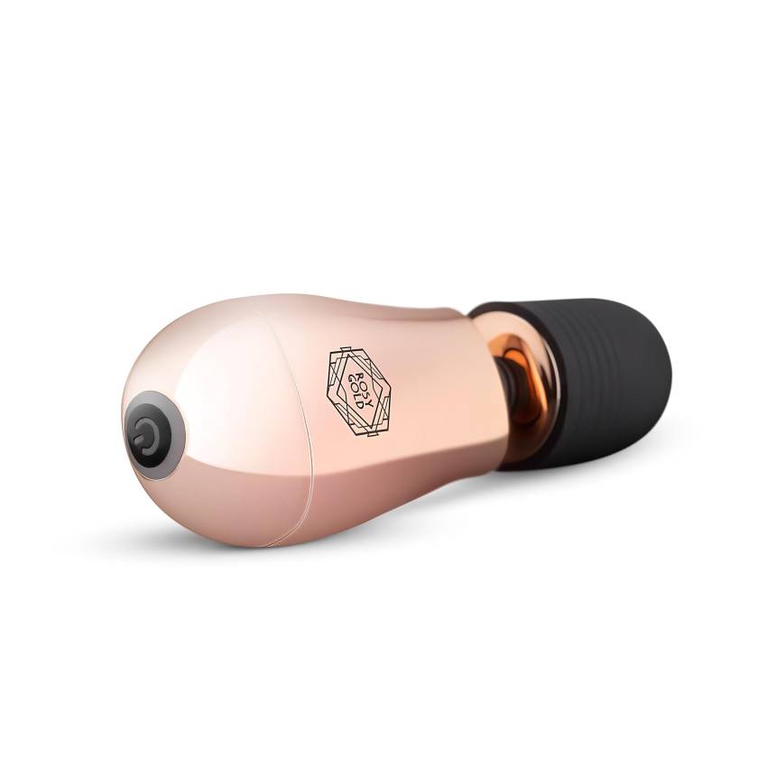 Rosy Gold Mini Wand - akkus, masszírozó vibrátor (rosegold) - Image 3