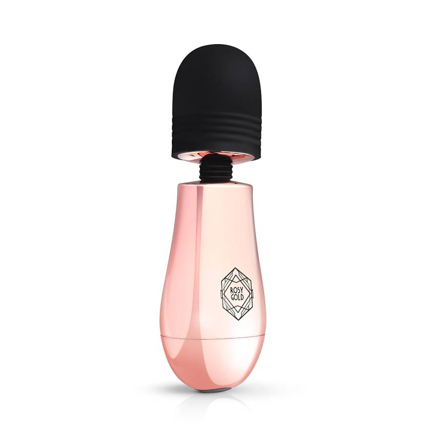Rosy Gold Mini Wand - akkus, masszírozó vibrátor (rosegold) - Image 4