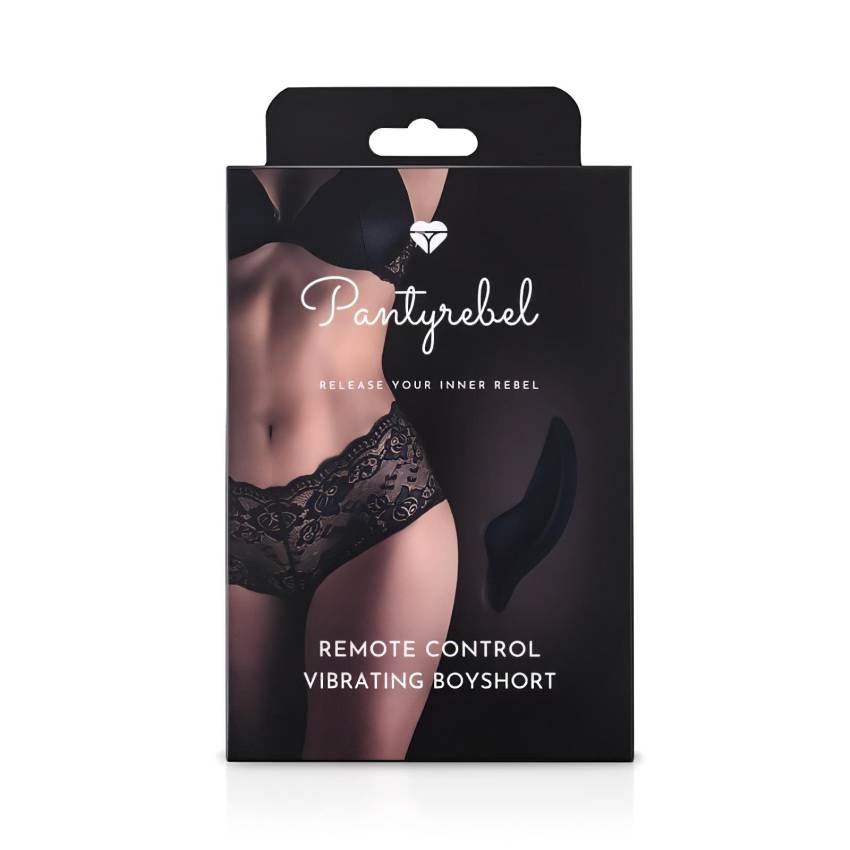 Pantyrebel - akkus, rádiós vibrációs francia bugyi - fekete (S-L) - Image 2