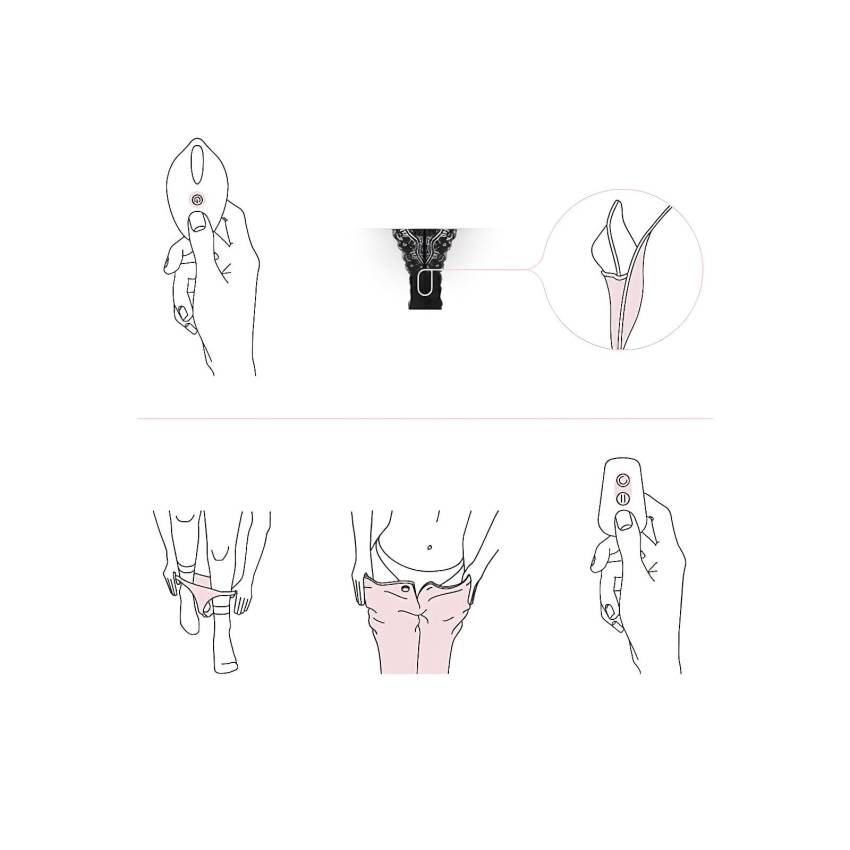 Pantyrebel - akkus, rádiós vibrációs bugyi - fekete (S-L) - Image 4