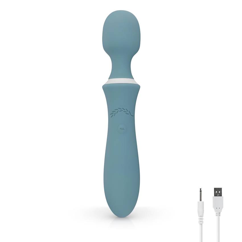 Bloom Orchid Wand - akkus, masszírozó vibrátor (türkiz) - Image 3