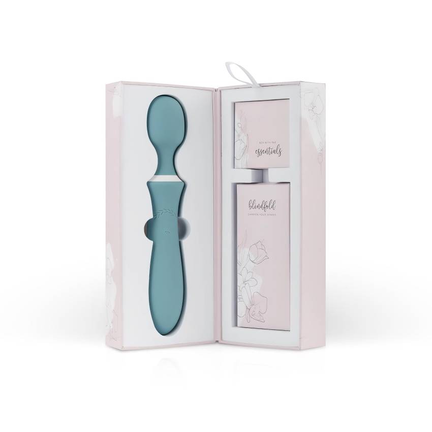 Bloom Orchid Wand - akkus, masszírozó vibrátor (türkiz) - Image 7