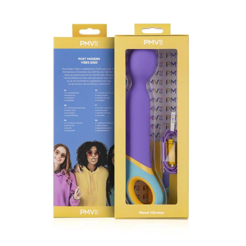 PMV20 Base Wand - akkus, masszírozó vibrátor (lila) - Image 8