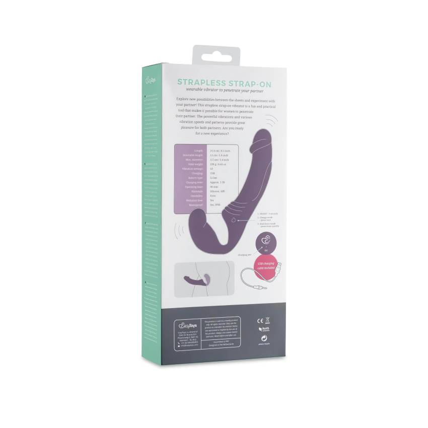 Easytoys - akkus, felcsatolható vibrátor tartópánt nélkül (lila) - Image 8