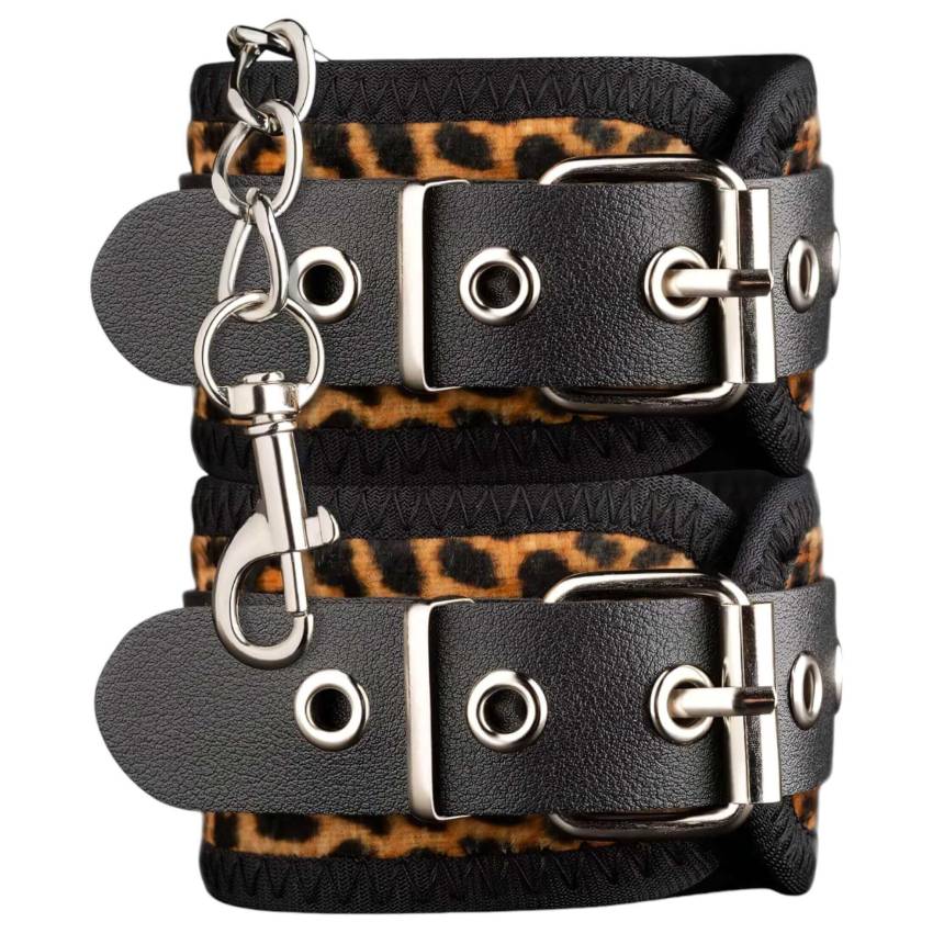 Panthra Gato - vibrátoros kötöző szett (8 részes) - leopárd-fekete - Image 3