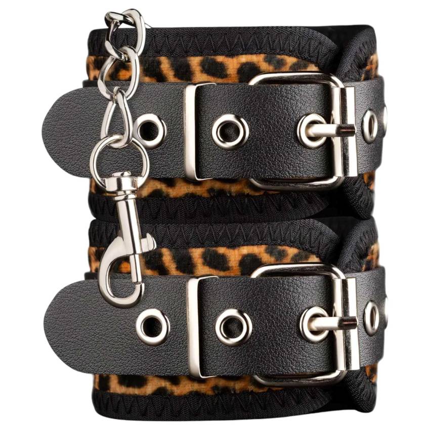 Panthra Gato - vibrátoros kötöző szett (8 részes) - leopárd-fekete - Image 4