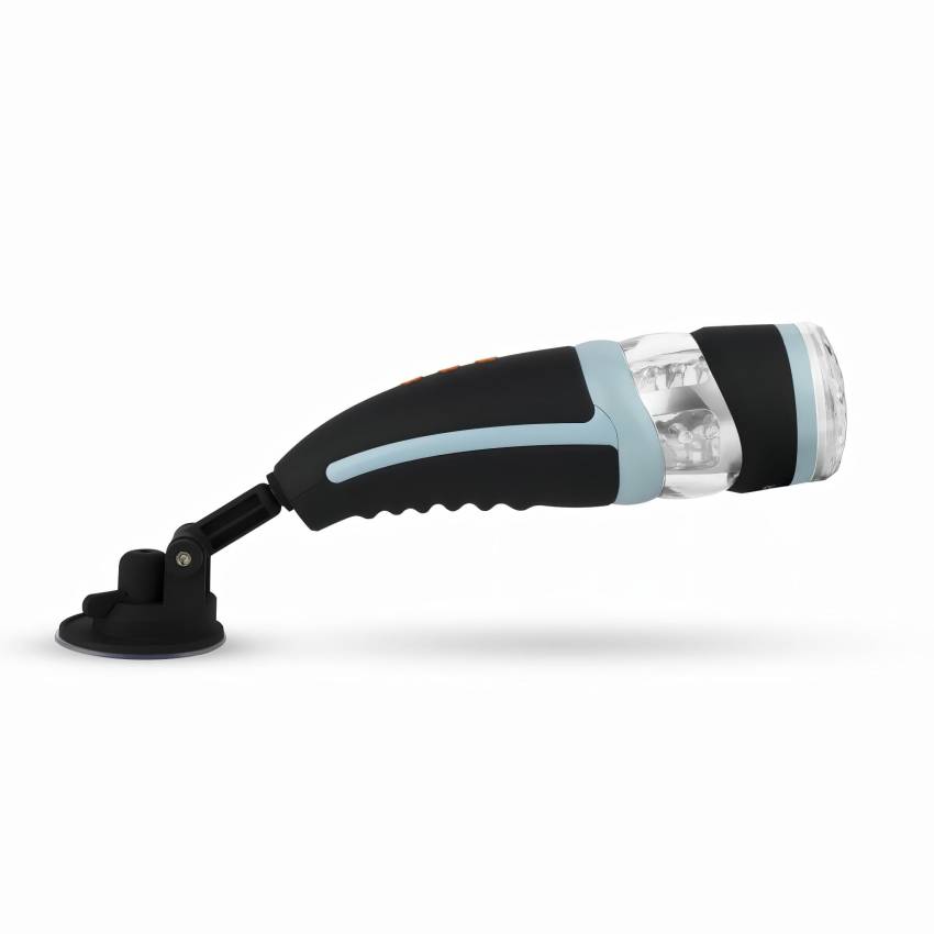 CRUIZR CP02 - akkus, forgó vibráló maszturbátor (fekete-kék) - Image 4