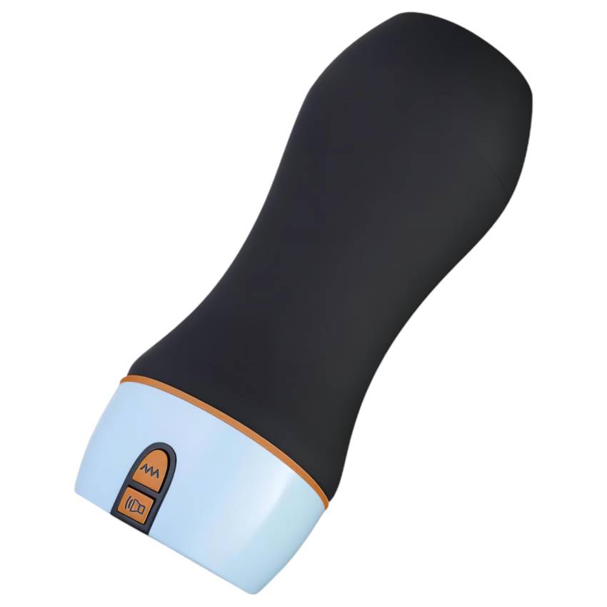 CRUIZR CM06 - akkus, nyögő vibráló maszturbátor (fekete-kék) - Image 2