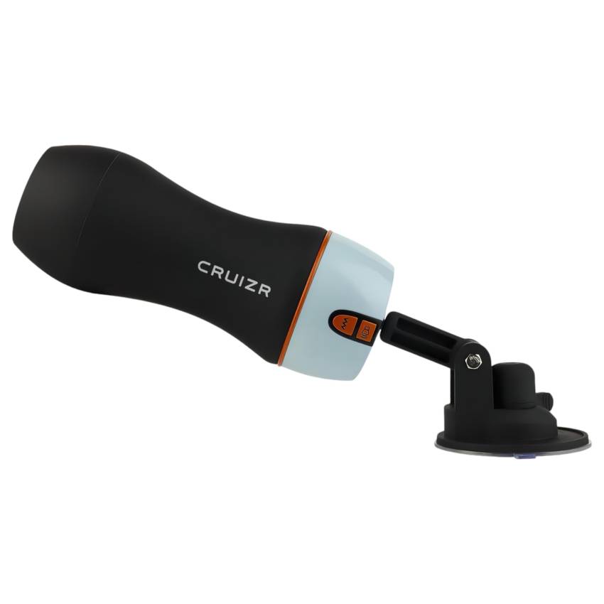 CRUIZR CM06 - akkus, nyögő vibráló maszturbátor (fekete-kék) - Image 4