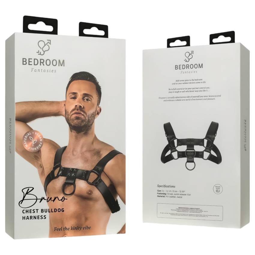 Bedroom Fantasies Bruno - testhám felső (fekete) - S-XL - Image 4