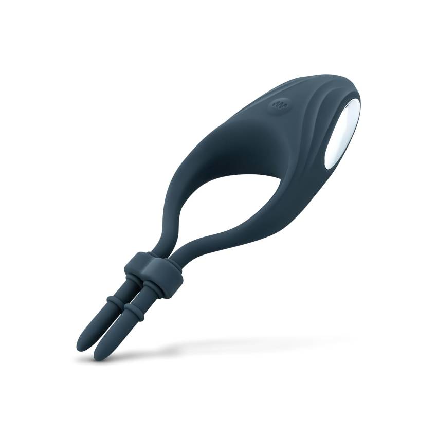 Boners - állítható vibrációs péniszgyűrű (kék) - Image 6