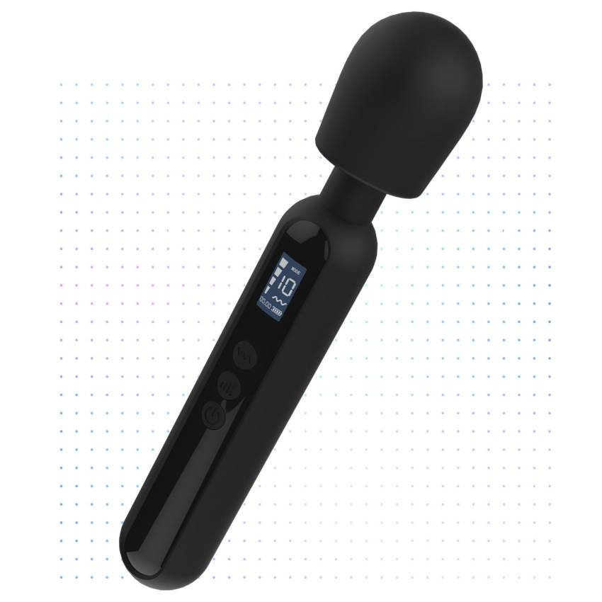 BLAQ - digitális masszírozó vibrátor (fekete) - Image 3