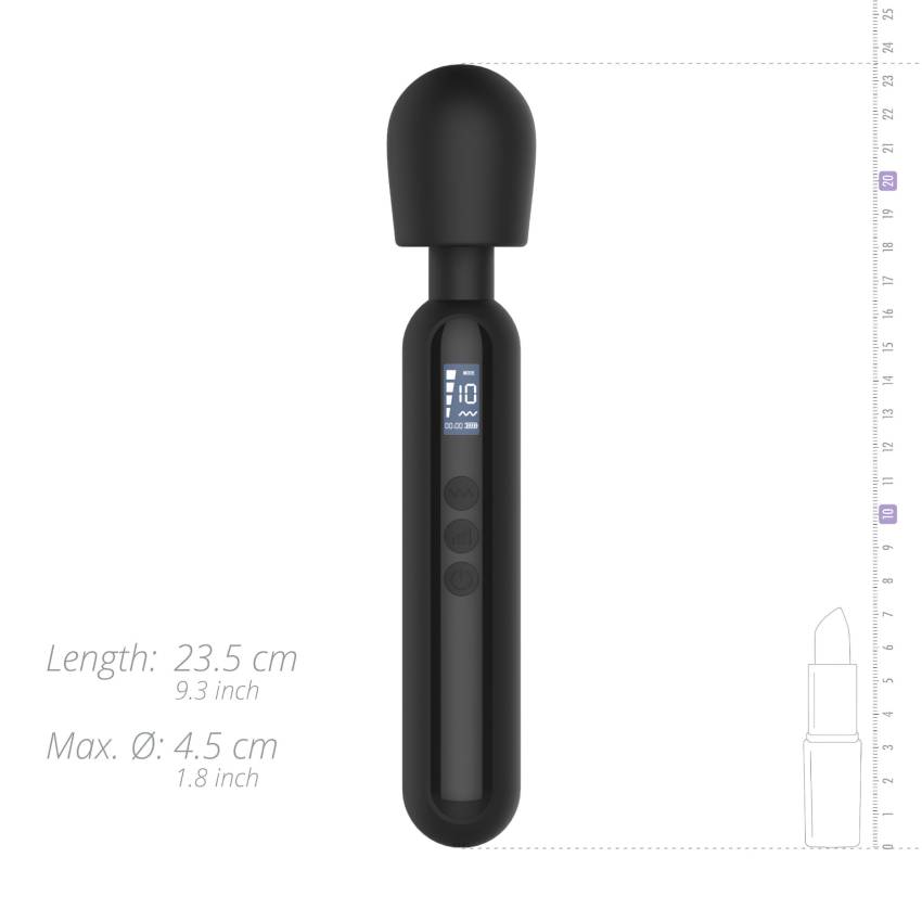 BLAQ - digitális masszírozó vibrátor (fekete) - Image 9