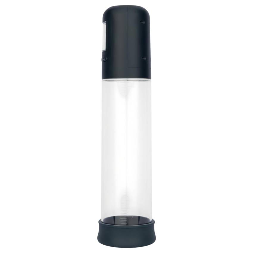 Boners - automatikus LCD péniszpumpa (átlátszó-fekete) - Image 2
