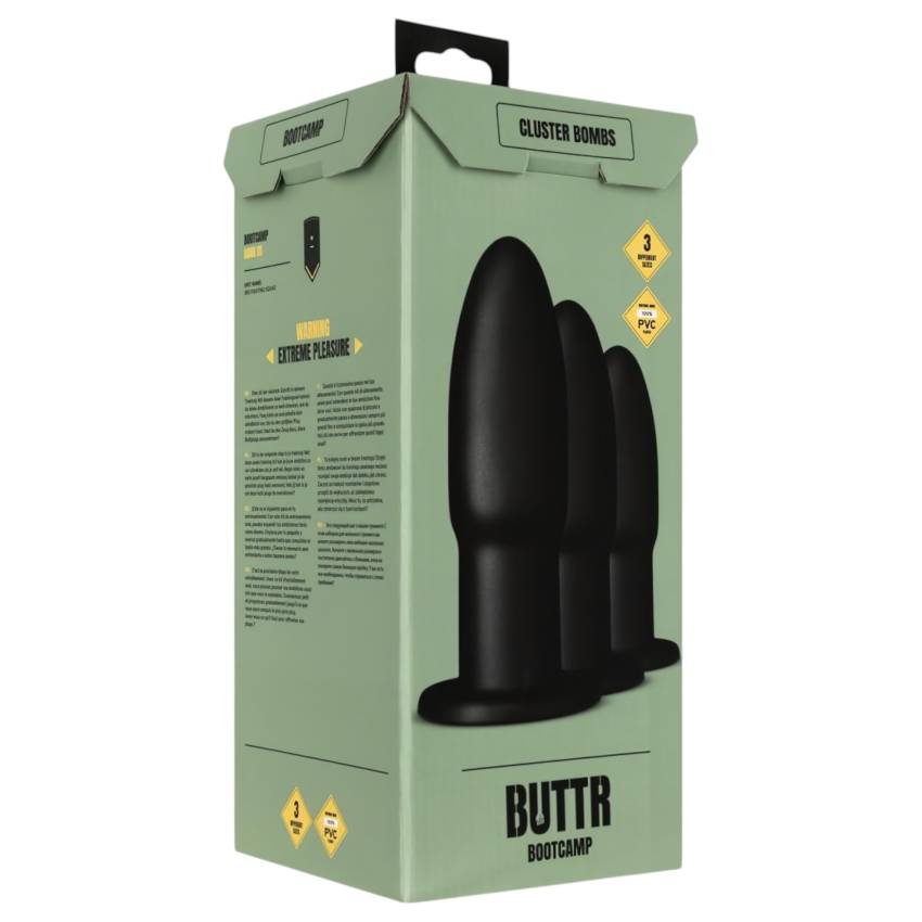 BUTTR Cluster Bombs - anál tréning szett (fekete) - Image 7
