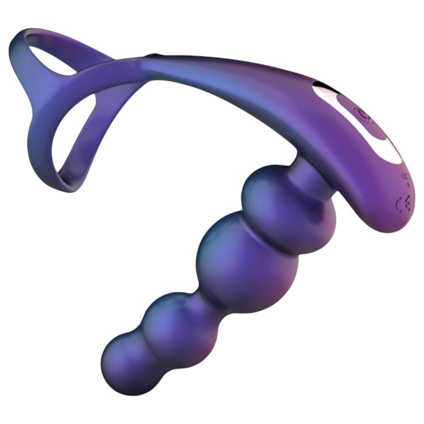 Hueman Stellar Force - anál vibrátor és péniszgyűrű (lila) - Image 5