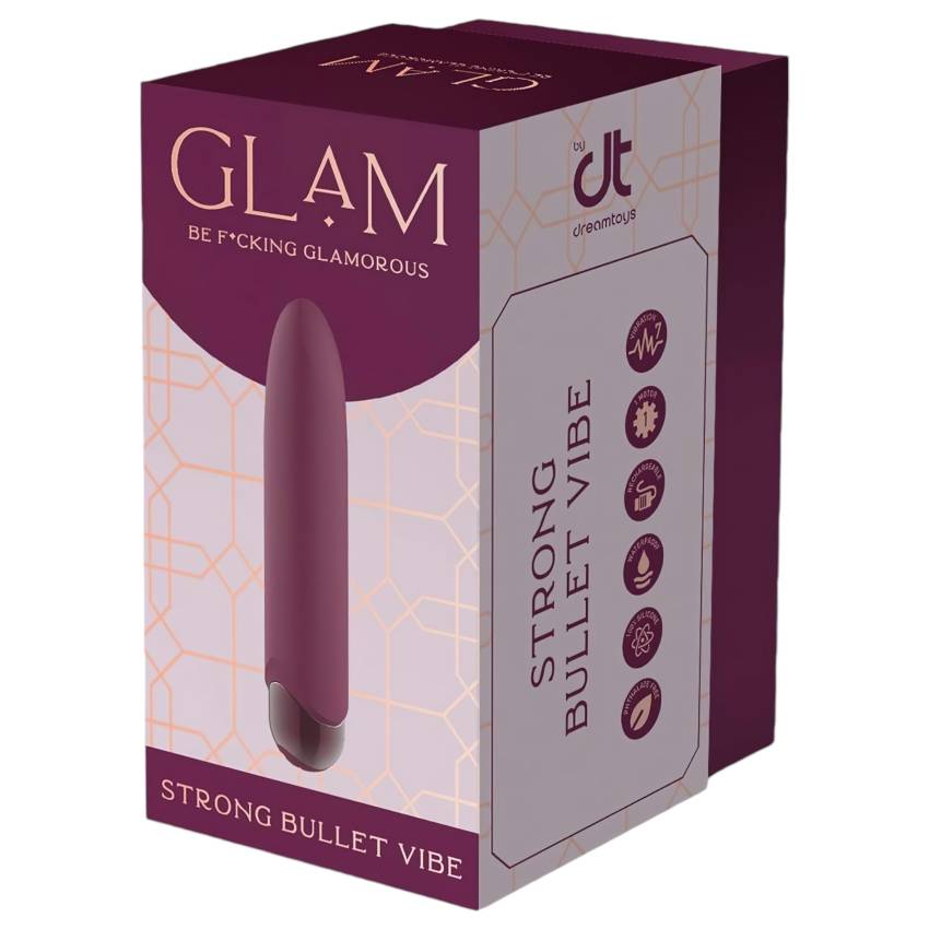 Glam - akkus, vízálló mini vibrátor (lila) - Image 9