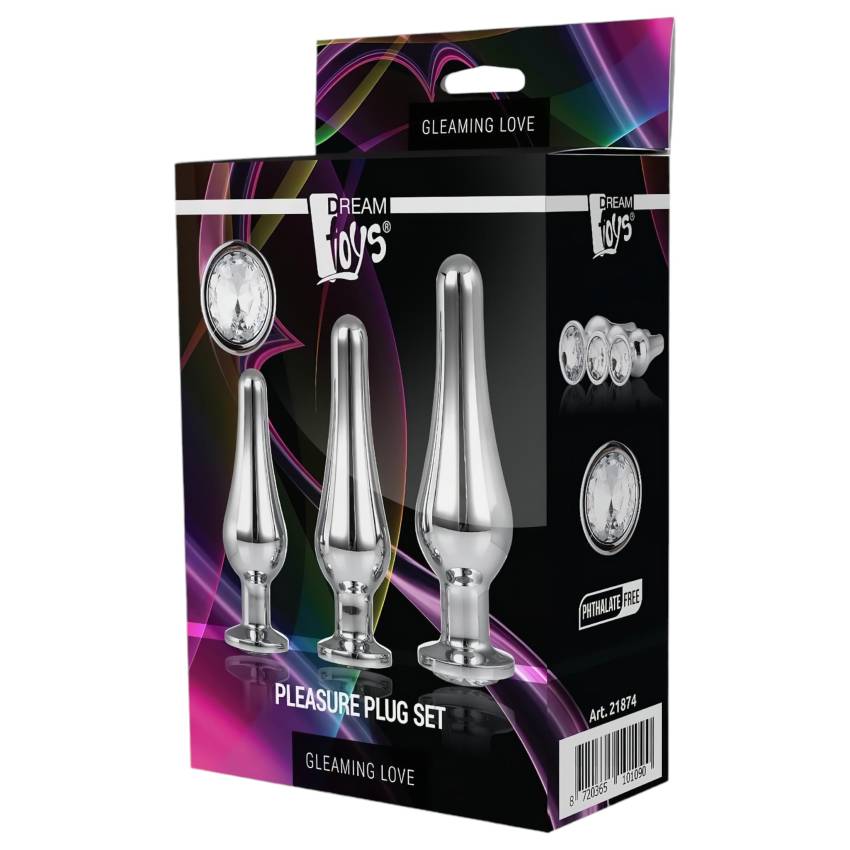 Gleaming Love - anál csúcs plug szett - ezüst (3 részes) - Image 3